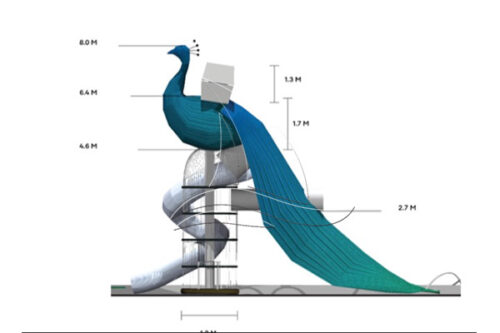 Draft picture of peacock slide